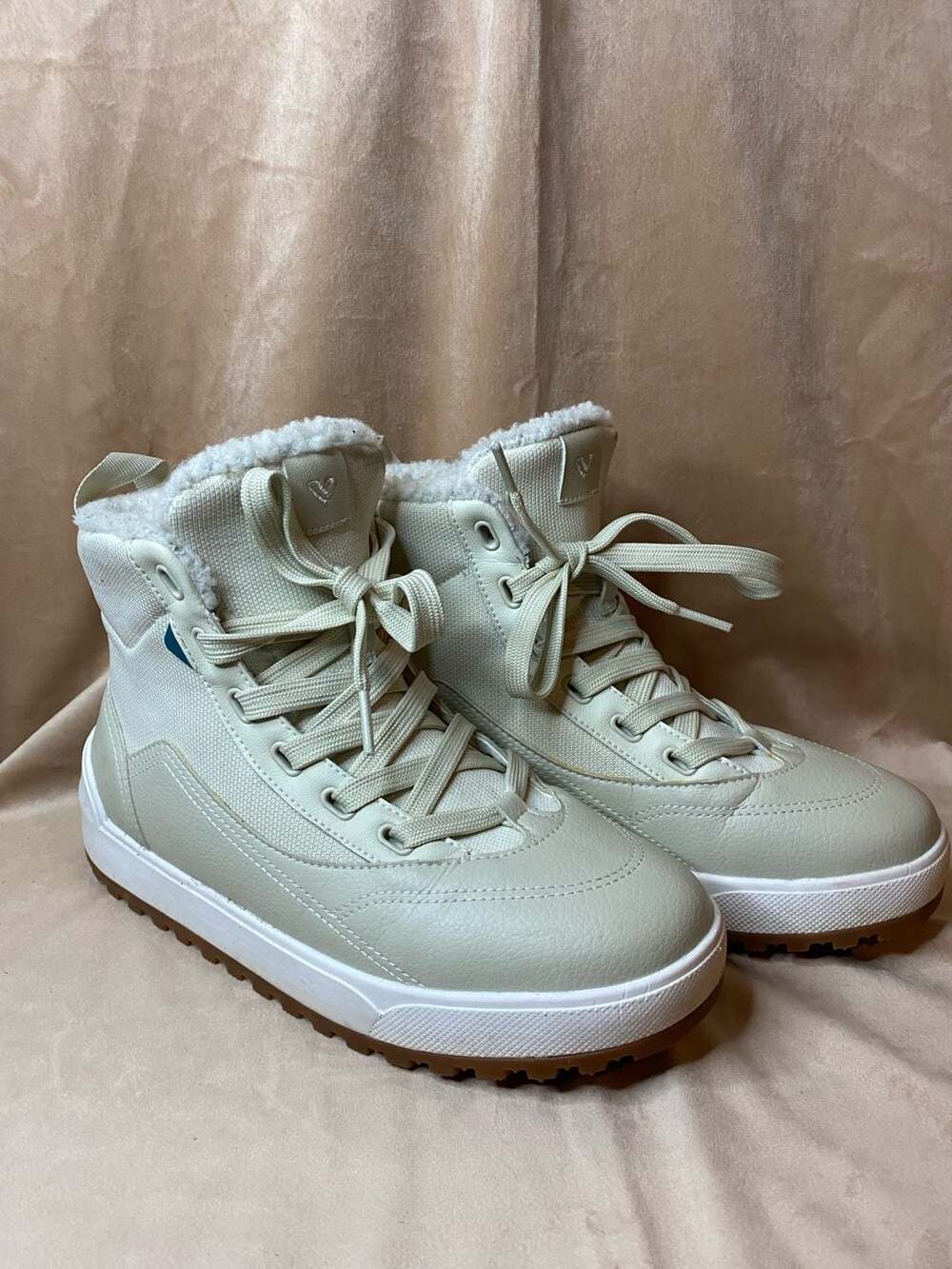 Vessi Alta High Top 2 Waterproof Sneakers in Dune Beige